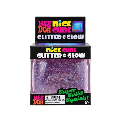 Needoh Ice Cube Glitter and Glow Squishy 100% Authentic Colour may vary