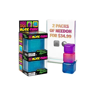Needoh Squishy Toy Pack of 2 Cubes