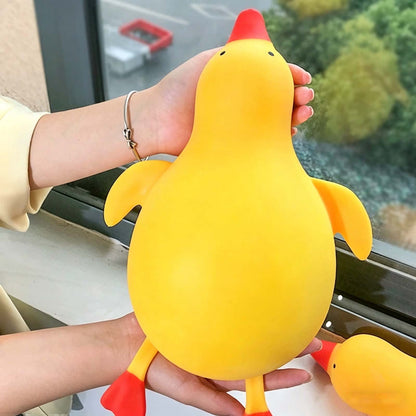 Big Papa Duck Squishy, Soft Rubber Giant Jumbo Duck Squishy Stress Ball, Quite Slow Rising Cute Squishies Duck, Stretchy Stress Relief Squeezy Duck Dough