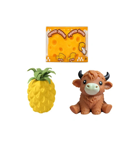 Cow Squishy, Cheese Squishy & Pineapple Squishy - Trio Squishy Bundle - Save 10$ 🔥