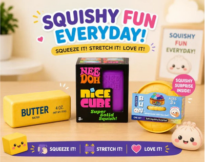Needoh Butter Dumpling Triple Squishy Bundle
