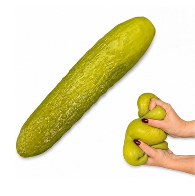 Pickle Squishy - 12" Long - Stress Relief Toy