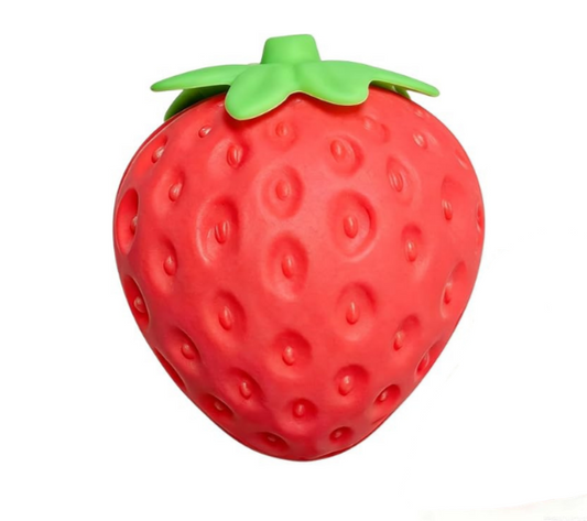 Strawberry Squishy Giant, Jumbo Big Cute Realistic Strawberry Stress Ball Soft Squishys Slow Rising Stress Ball for Anxiety Stress Party Favors 7" long