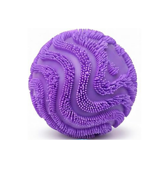 Fuzz Ball Squishy - 2026 Upgraded Slow Rising Squishies Fidget Fuzzy Ball Pink Purple Yellow Blue FuzzBall Colorful for Teenage & Adults Stuff Gifts