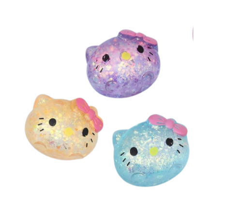 Kitten squishy Genuine Golden Powder Malt Sugar Cat Squeeze Toys Lovely Kitten Shaped Slow Rebound Fidget Toys - Colour May Vary