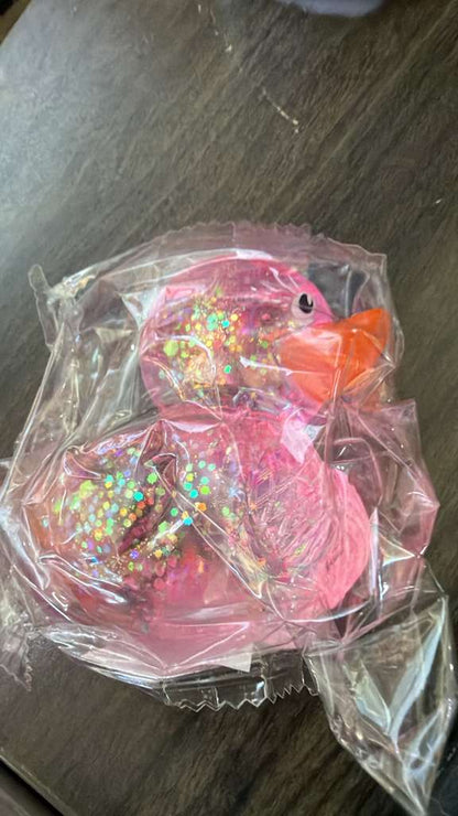 Easter Duck Squishy Marshmallow Stress-Relief Silicone Gel Slow Rebound Squeeze Toy Fun Happy Duck Decompression Venting Toy
