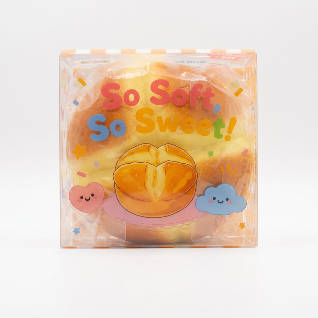 Clear product image of scented jumbo bun squishy