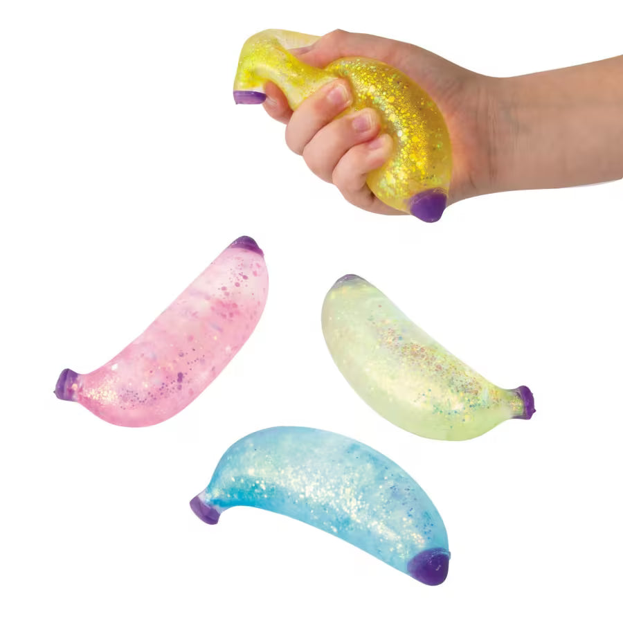 Glitter Banana Squishy - Colour may vary