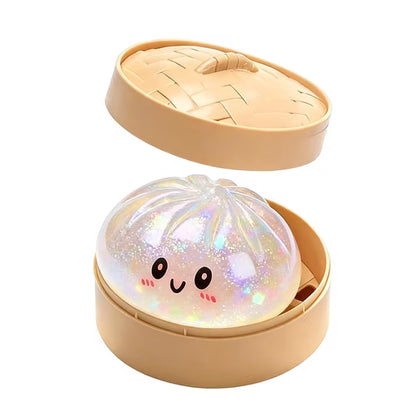 Viral Giant Dumpling Squishies Glitter Edition 16cm Bun Toy, Slow Rising Glitter Dumpling Stress Ball, Stress Relief Fidget Toy for Home Office toys