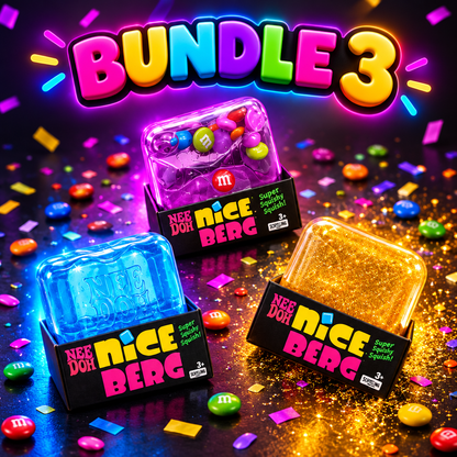 NiceCube Squishy Set (Candy, Nice Berg & Glitter)