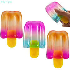 Ice Cream Squishy Slow Rise, Sensory Stress Relief Fidget, Summer Party Favors Anxiety Relief  3” Height 1.5” Width