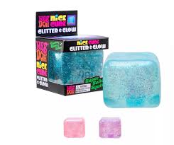 Needoh Ice Cube Glitter and Glow Squishy 100% Authentic