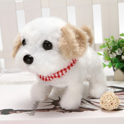 Electronic Plush Toys Puppy Interactive Big Head Dog Brown