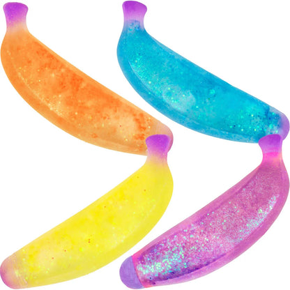 Glitter Banana Squishy - Colour may vary