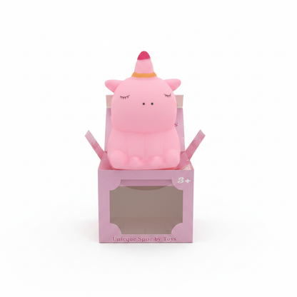 Pink Unicorn Squishy Toy in Box