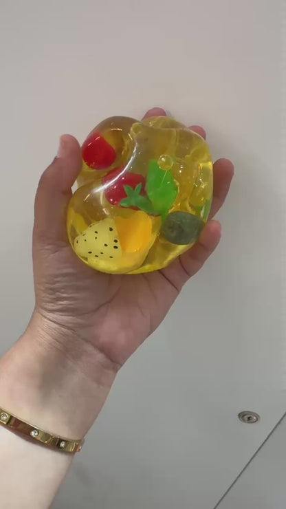 Jumbo Coconut Oil Squishy Assorted Apple