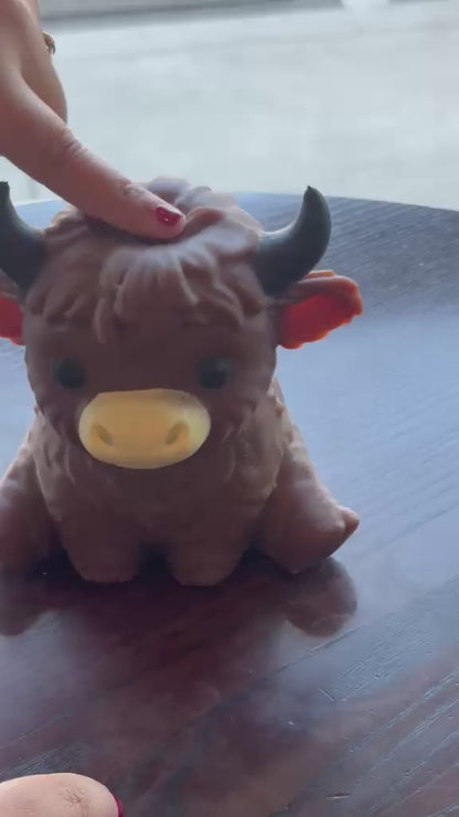 Jumbo Highland Cow Squishy Toy - Colour may vary