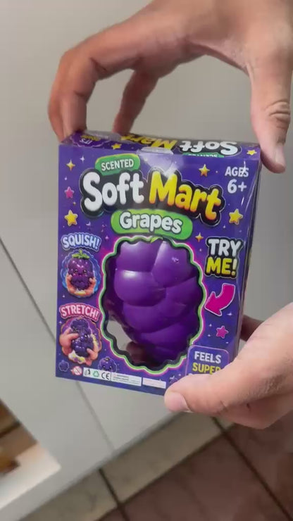 Scented Grapes Jumbo Viral Squishy Purple Grape Slow Rebound Stress Relief Fidget Toy, Gaint Fruit-Shaped Sensory Toy for Kids Adults Party Favors
