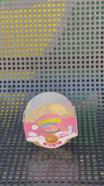 Steam Bun Squishy Toy – Glitter Bun