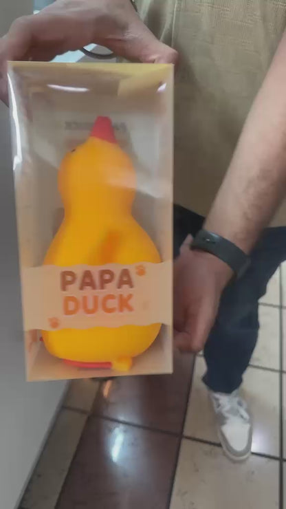Big Papa Duck Squishy, Soft Rubber Giant Jumbo Duck Squishy Stress Ball, Quite Slow Rising Cute Squishies Duck, Stretchy Stress Relief Squeezy Duck Dough