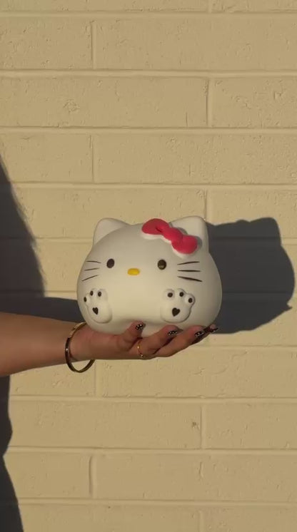 Jumbo Hello Kitty inspired Squishy Stress Toy - Colour may vary  - New Arrival