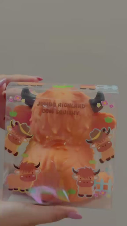 Jumbo Highland Cow Squishy