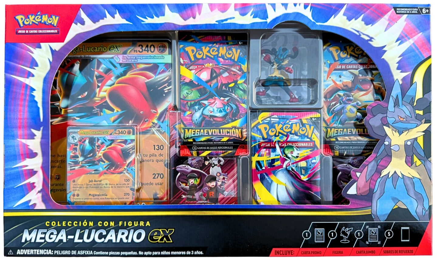 Pokemon TCG - Spanish - Mega Lucario Premium Figure Collection