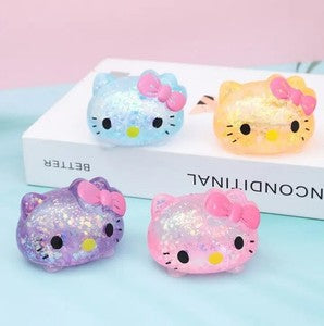Kitten squishy Genuine Golden Powder Malt Sugar Cat Squeeze Toys Lovely Kitten Shaped Slow Rebound Fidget Toys - Colour May Vary