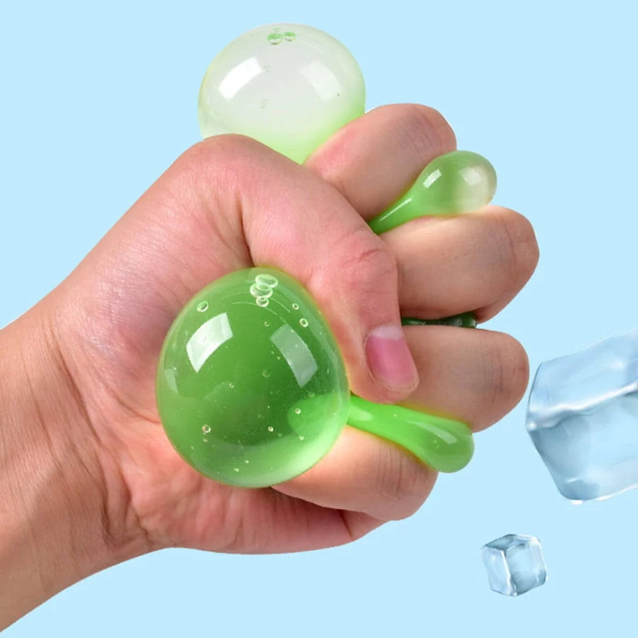 Glow Squishy Ice Cube Fluorescent Glow-in-the-Dark