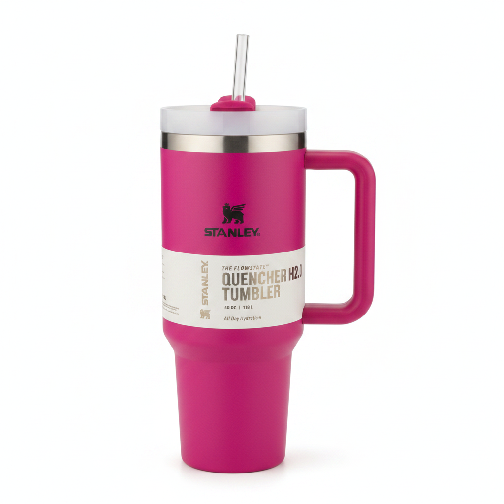 Stanley Flowstate Quencher H2.0 40oz Magenta Tumbler